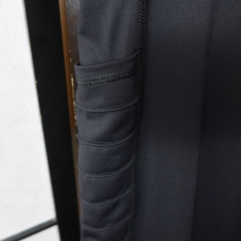 Fila Black Sport Leggings Ribbed Sides Extra Large - Picture 3 of 11